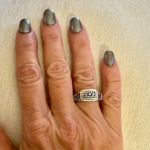 Brighton Sterling Silver Concho ring.  Pre loved. Size 5